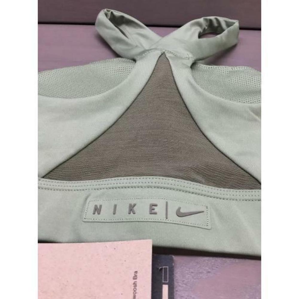 Nike Dri-FIT Swoosh Wrap Sports Bra in Oil Green Medium Olive Size Small - Picture 4 of 4